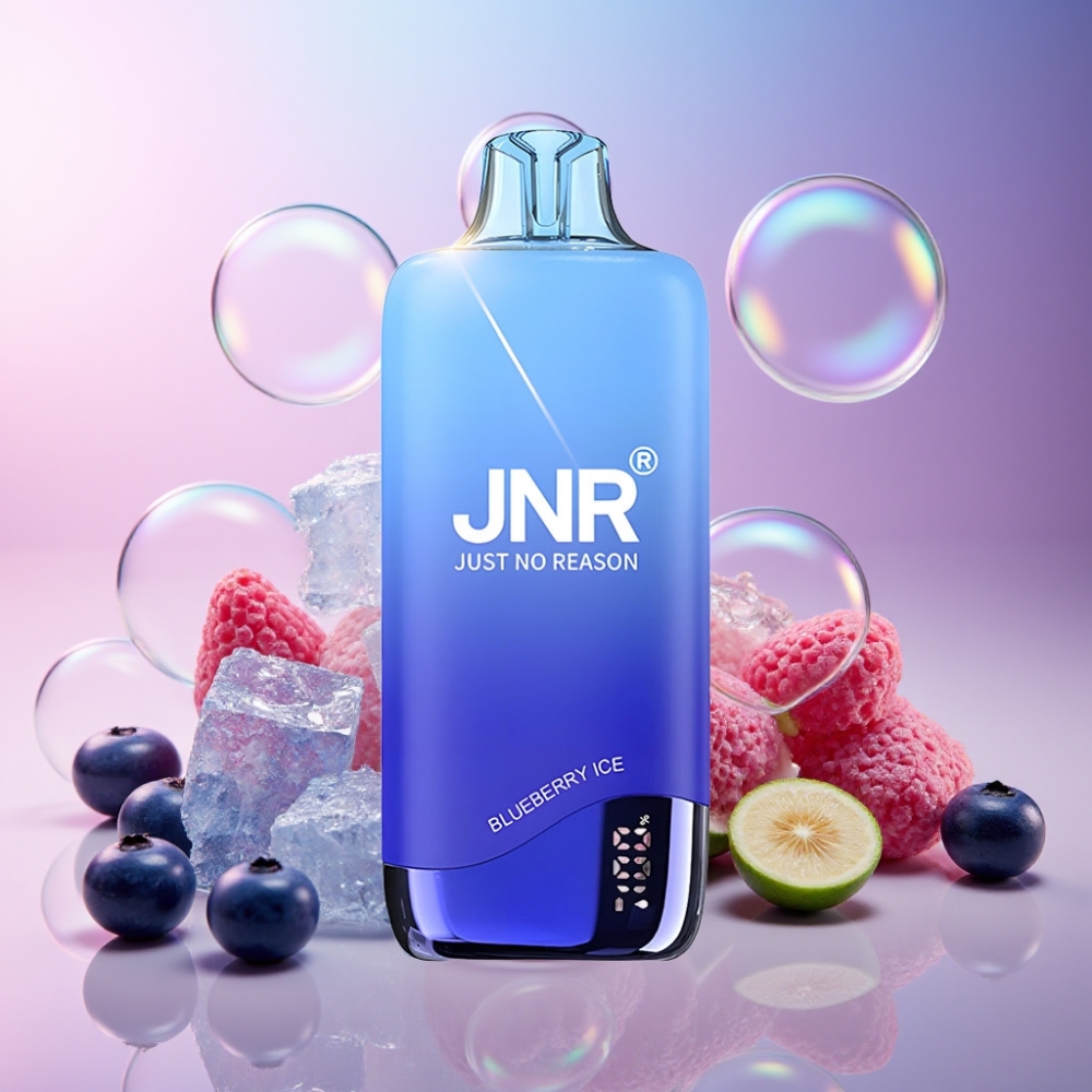 JNR Rainbow 10500 Puffs Einweg-Vape Blaubeer-Eis – 10500 Puffs, 18ml Tank, USB-C, Schweiz Großhandel