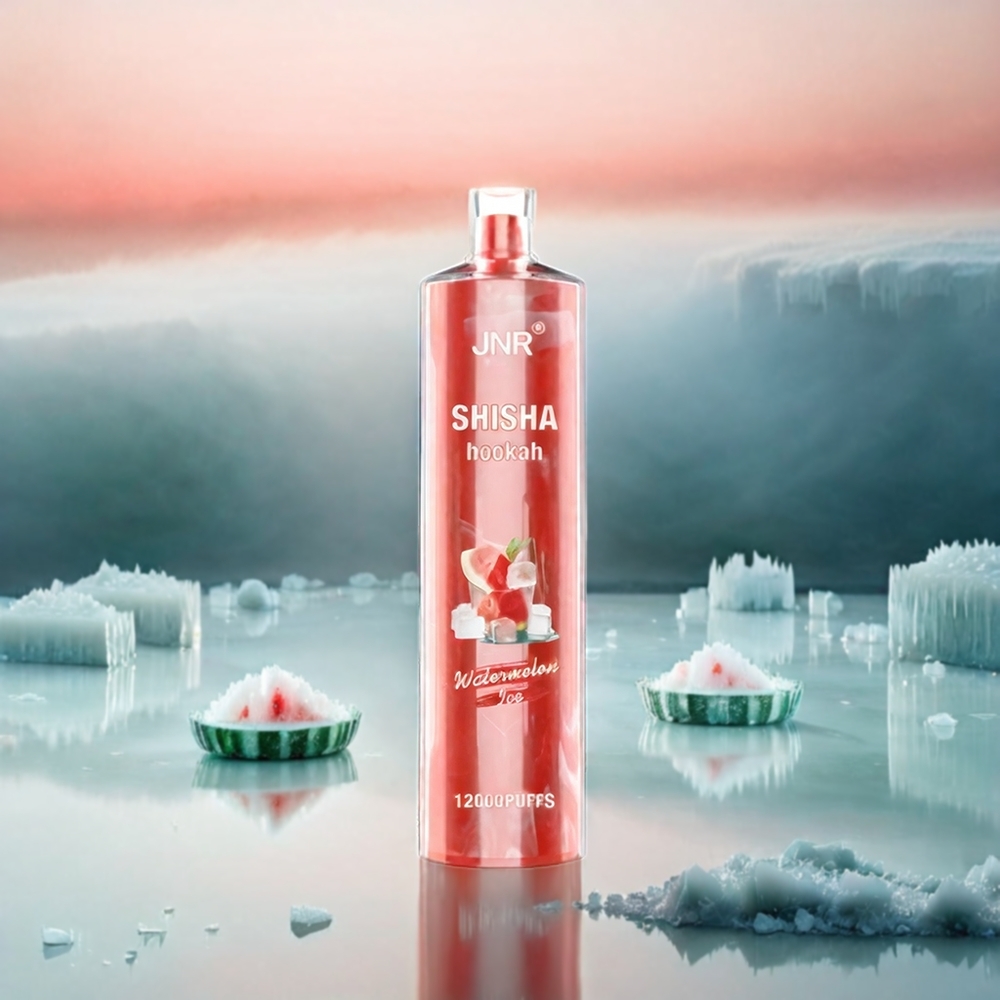 JNR Shisha Hookah 12000 Puffs 24ml 750mAh 0,6Ω Mesh Schweiz Großhandel – Watermelon Ice (Wassermelone Eis)