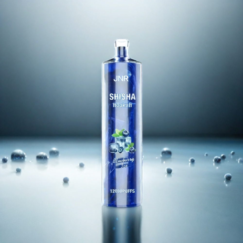 JNR Shisha Hookah 12000 Puffs Vape Blueberry-Eis – 750mAh, 24ml, 0.6 Ohm Mesh Coil – Schweiz Großhandel