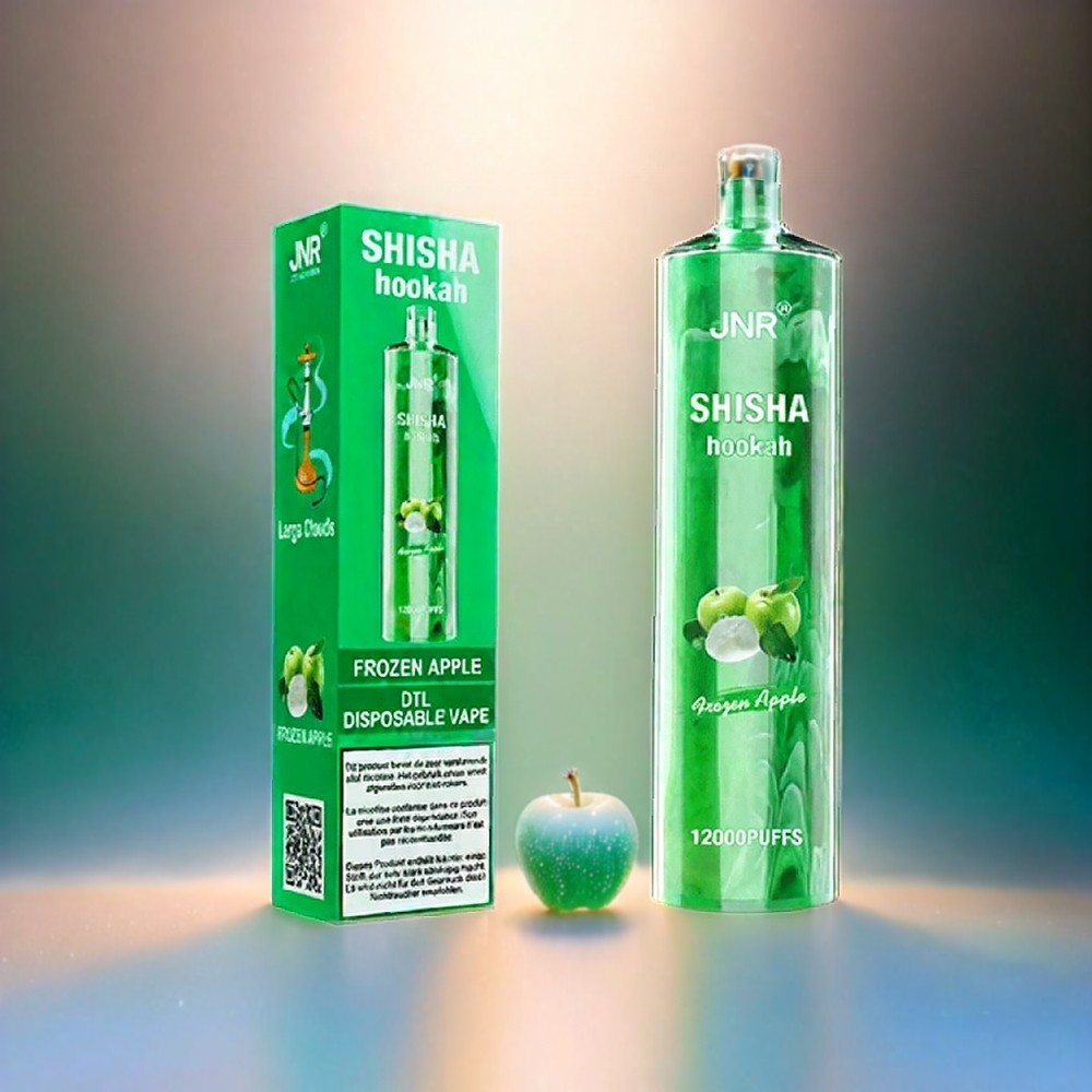 JNR Shisha Hookah 12000 Puffs Vape Gefrorener Apfel, 24ml, 750mAh, Schweiz Großhandel