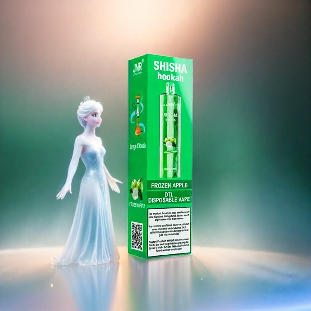JNR Shisha Hookah 12000 Puffs Vape Gefrorener Apfel, 24ml, 750mAh, Schweiz Großhandel