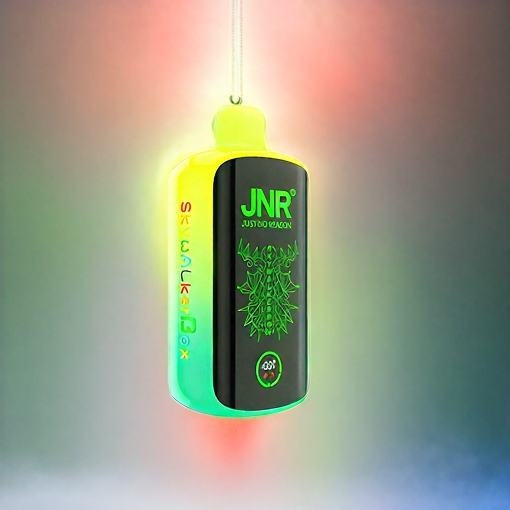 JNR Skywalker Box 21000 Puffs Schweiz Großhandel – 850 mAh, 25ml, Dual Mesh Coil, Typ-C Schnellladung, Erdbeer-Kiwi