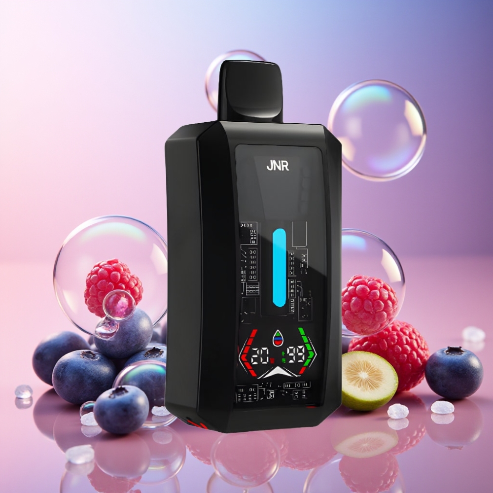 JNR Tank Pro 33000 Puffs Einweg-Vape Blaubeere Himbeere Kirsche – 28ml E-Liquid, Dual Mesh Coil, Typ-C-Ladung Schweiz Großhandel