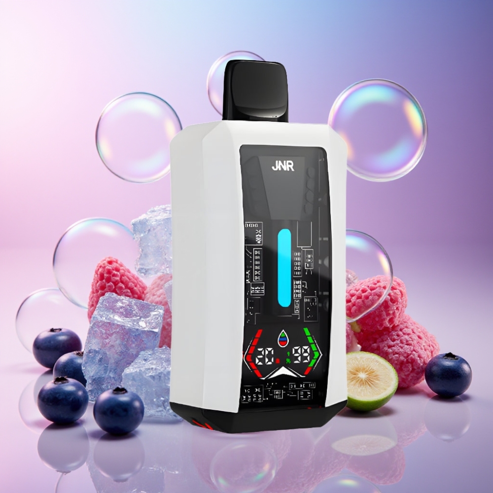 JNR Tank Pro 33000 Puffs Einweg-Vape Heidelbeer-Eis Schweiz Großhandel mit 28ml e-Liquid, Dual Mesh Coil, 850mAh