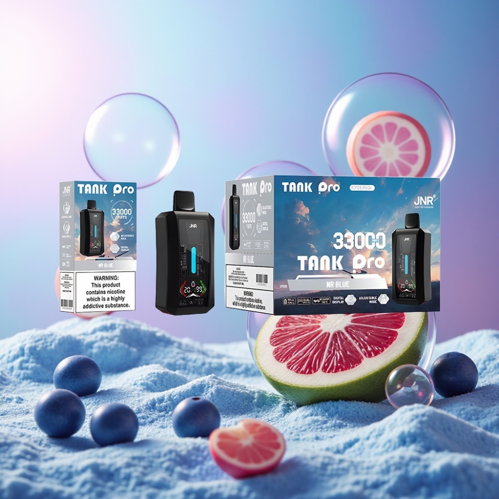 JNR Tank Pro 33000 Puffs Einweg-Vape Herr Blau – 28ml E-Liquid, Digital Display, Dual Mesh Coil, Schweiz Großhandel
