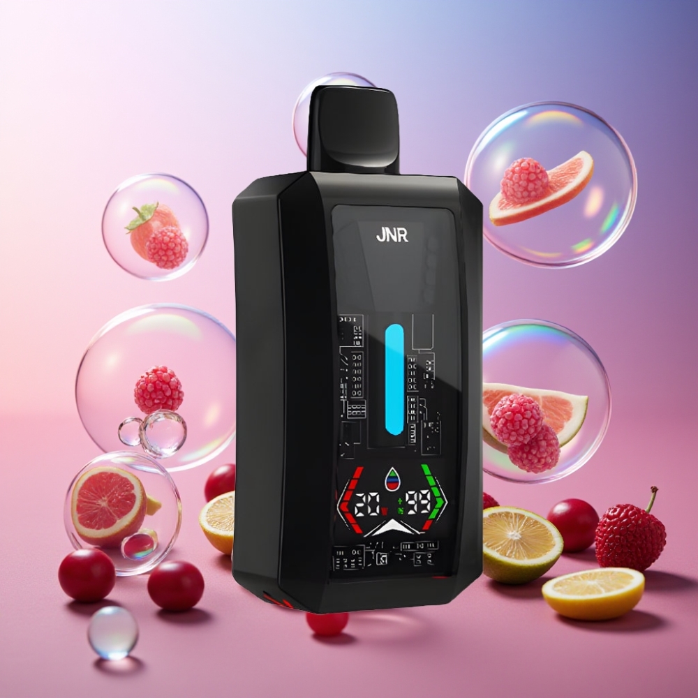 JNR Tank Pro 33000 Puffs Einweg-Vape Kirsch-Beere, 28ml e-Liquid, Dual Mesh Coil, Type-C, Schweiz Großhandel