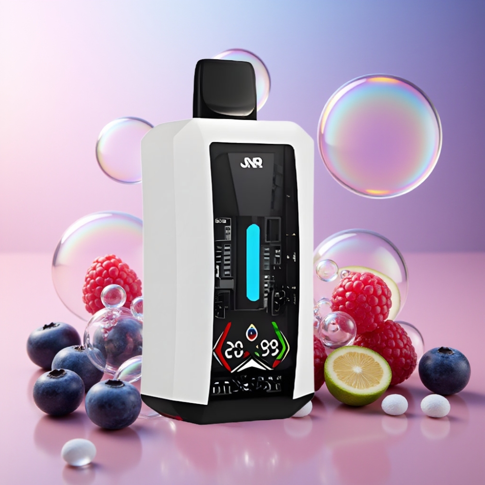 JNR Tank Pro 33000 Puffs Wegwerf-Vape Blaubeere-Sauer-Himbeere – 28ml e-Liquid, Dual Mesh Coil, 850mAh, Schweiz Großhandel