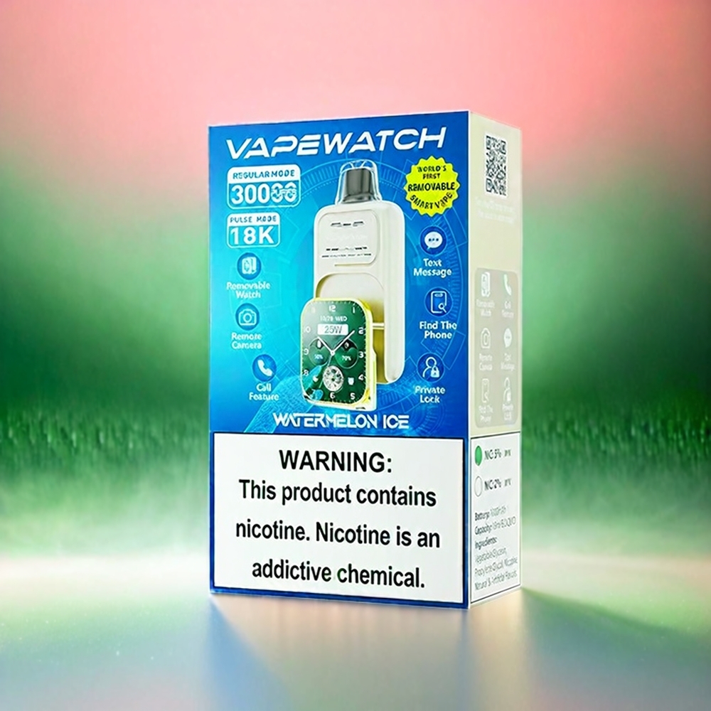 JNR Vape Watch 30000 Puffs 1000mAh Dual Mesh Coil Schweiz Großhandel Watermelon Eis