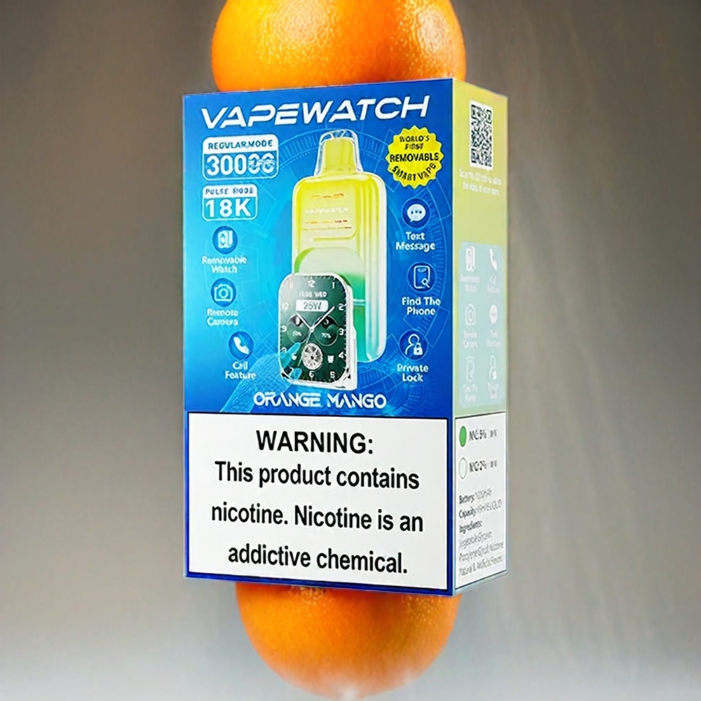 JNR Vape Watch 30000 Puffs Orange-Mango (30.000 Züge, 1000mAh, 19mL) Schweiz Großhandel