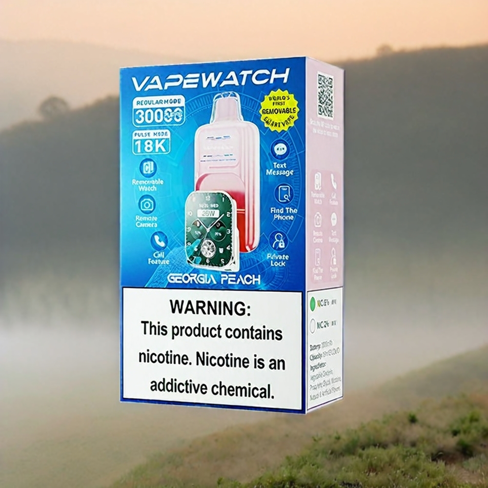 JNR Vape Watch 30000 Puffs Schweiz Großhandel – 30.000 Züge, 1000mAh, Type-C, Georgia Peach (Pfirsich)