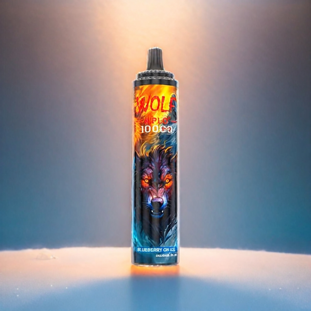 JNR Wolf 10000 Puffs Schweiz Großhandel – 20ml, 1.0 Ohm Mesh Coil, Type-C – Blauereis (Blueberry On Ice)