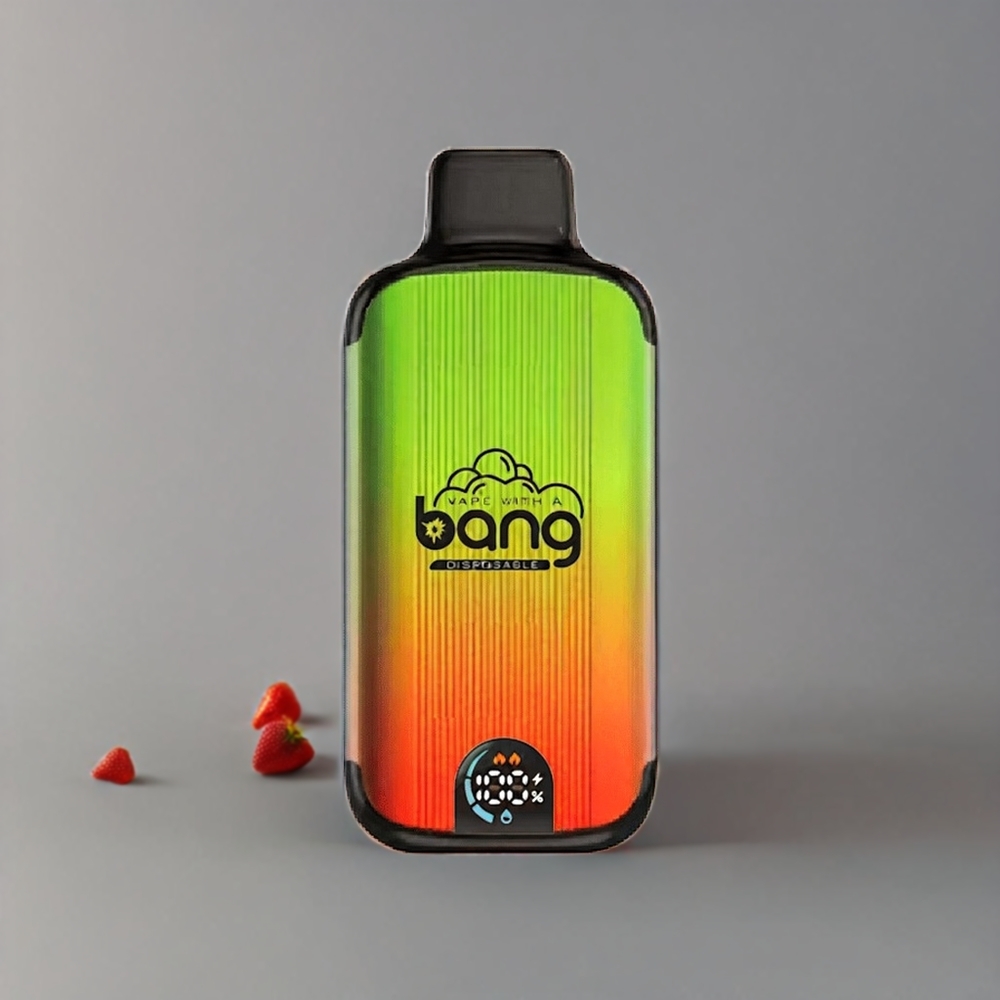 Bang 20000 Puffs Einweg-Vape Erdbeer-Kiwi - 20000 Züge, 13400 Akku, Typ-C-Ladung, Dual Mesh, Smart Screen, Schweiz Großhandel