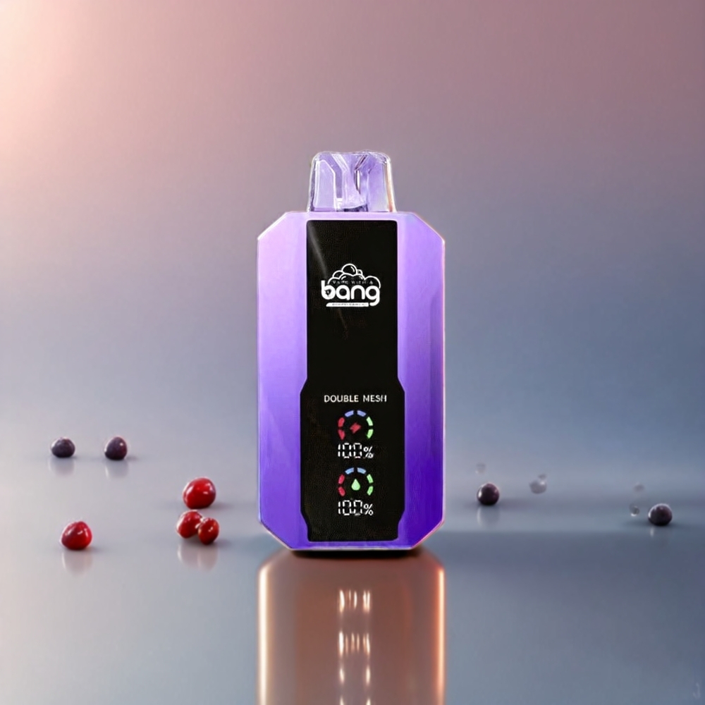Bang 25000 Puffs Einweg-Vape Grape Ice (Trauben-Eis) Schweiz Großhandel - 650mAh, 30ml, 25000 Züge, Mesh Coil 1.0 Ohm, Typ-C-Ladung