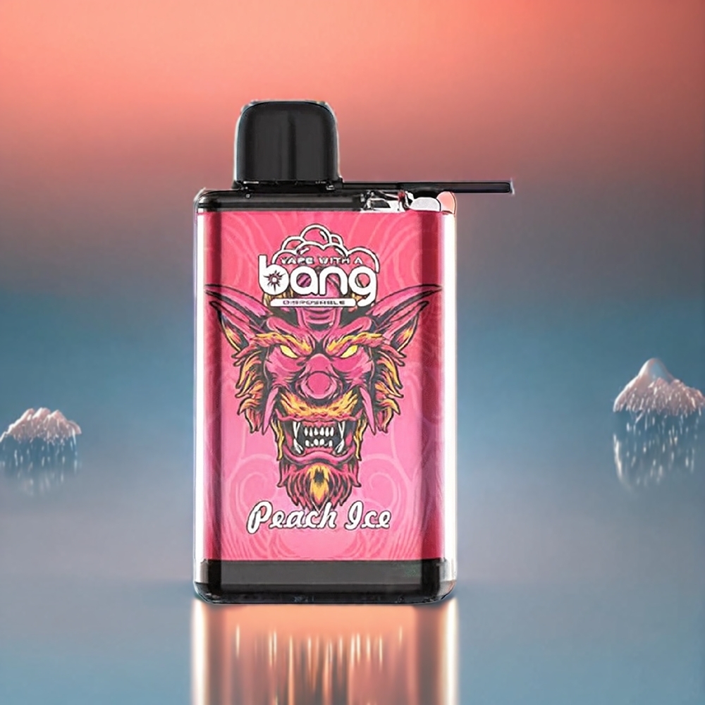 Bang 28000 Puffs Einweg-Vape Pfirsich-Eis (0/2/3/5% Nikotin, 650mAh, 30ml) Schweiz Großhandel