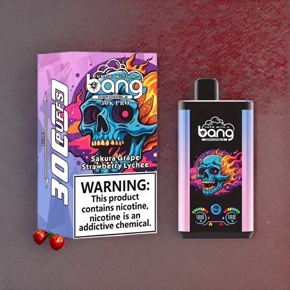 Bang 30K Pro 30000 Puffs – 36ml, 550mAh, Dual-Flavor System, Sakura Grape & Erdbeer-Litschi, Schweiz Großhandel