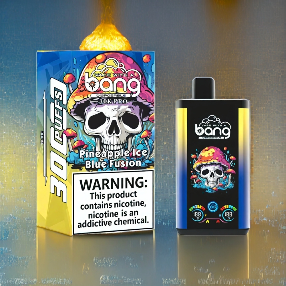 Bang 30K Pro 30000 Puffs Dual-Flavor System Einweg-Vape Ananas-Eis & Blaue Fusion 36ml 550mAh Schweiz Großhandel
