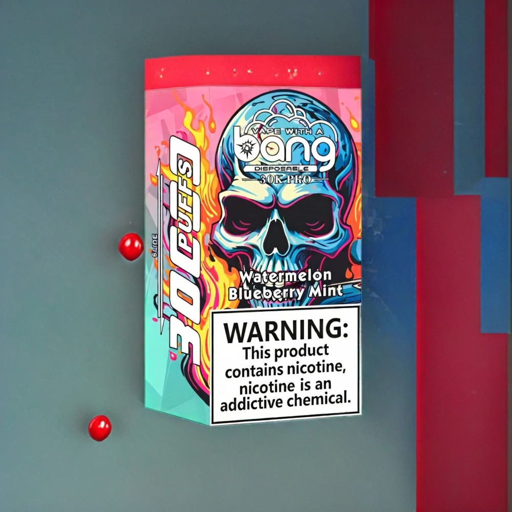 Bang 30K Pro 30000 Puffs Dual-Flavor System Wassermelone & Blaubeer-Minze, 36ml, 550mAh, Schweiz Großhandel