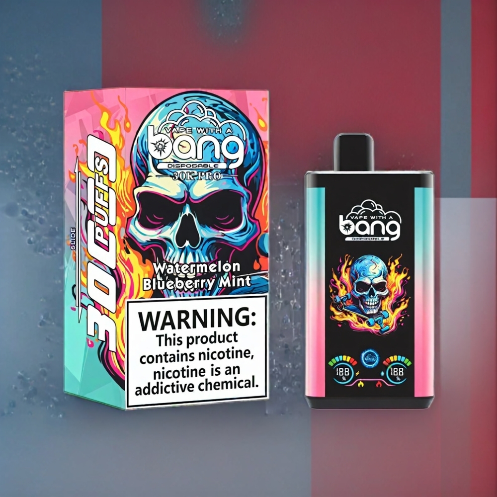 Bang 30K Pro 30000 Puffs Dual-Flavor System Wassermelone & Blaubeer-Minze, 36ml, 550mAh, Schweiz Großhandel