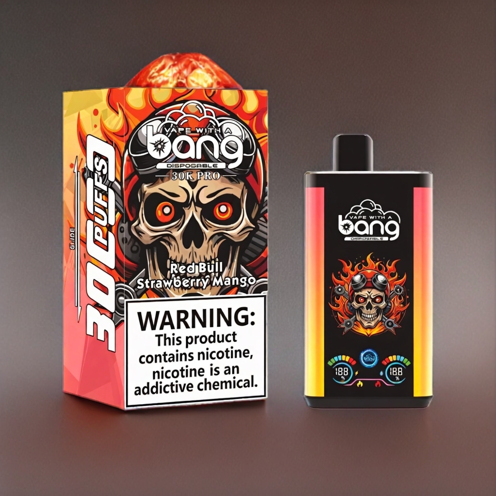 Bang 30K Pro 30000 Puffs Red Bull & Erdbeer-Mango Dual-Flavor System, 36ml, 550mAh, Schweiz Großhandel