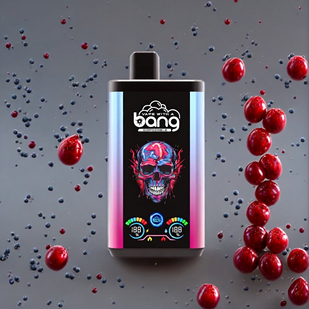Bang 30K Pro 30000 Puffs Schweiz Großhandel – 36ml, 550mAh, Dual-Flavor System, Heidelbeere Kirsche Cranberry & Wassermelone Berry Boom