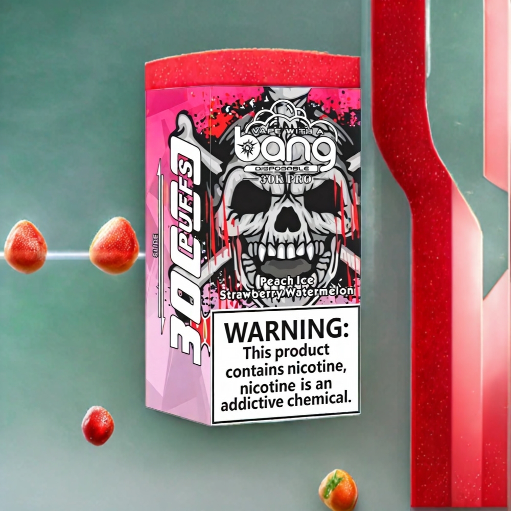 Bang 30K Pro 30000 Puffs Schweiz Großhandel – 36ml, 550mAh, Dual-Flavor System, Pfirsich Eis & Erdbeer Wassermelone