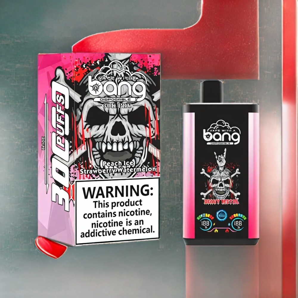 Bang 30K Pro 30000 Puffs Schweiz Großhandel – 36ml, 550mAh, Dual-Flavor System, Pfirsich Eis & Erdbeer Wassermelone