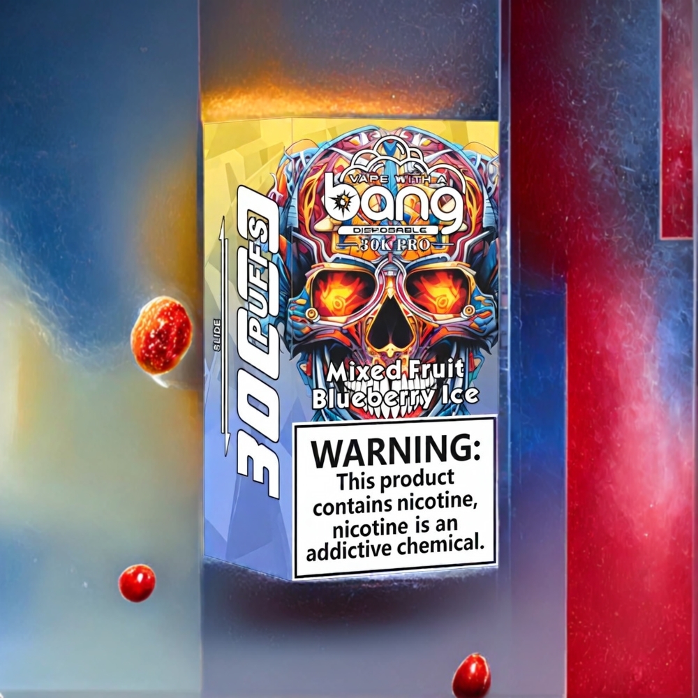 Bang 30K Pro 30000 Puffs Schweiz Großhandel – Dual-Flavor System, 36ml, 550mAh, Mixed Fruit & Blueberry Ice (Heidelbeer-Eis), 0%-5% Nikotin