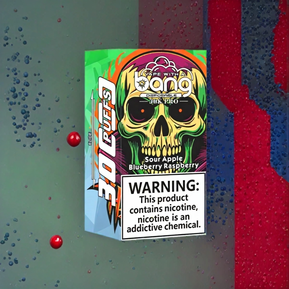 Bang 30K Pro 30000 Puffs Schweiz Großhandel – Dual-Flavor System, 36ml, 550mAh, Sour Apple & Blueberry Raspberry