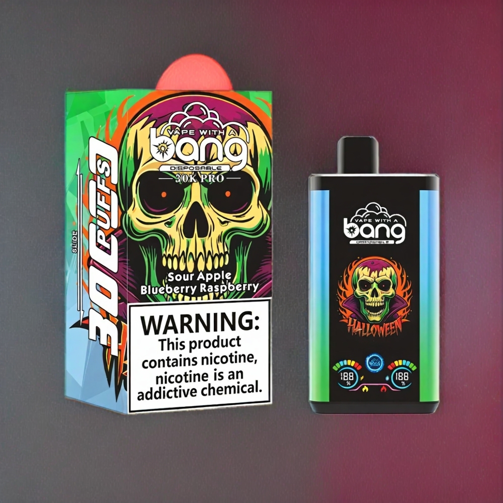 Bang 30K Pro 30000 Puffs Schweiz Großhandel – Dual-Flavor System, 36ml, 550mAh, Sour Apple & Blueberry Raspberry