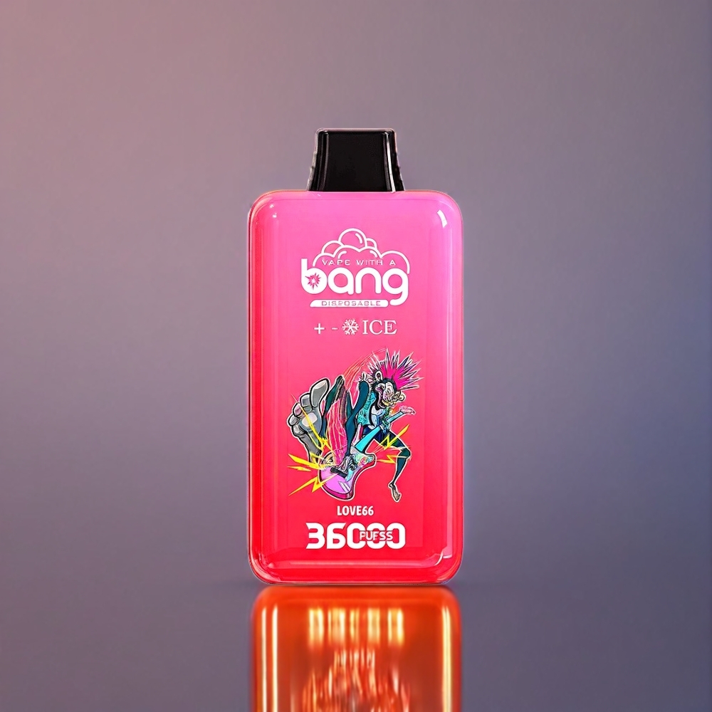 Bang 36000 Ice Level Disposable Device Love 66 – 36000 Puffs, 36ml, 850 mAh, Schweiz Großhandel