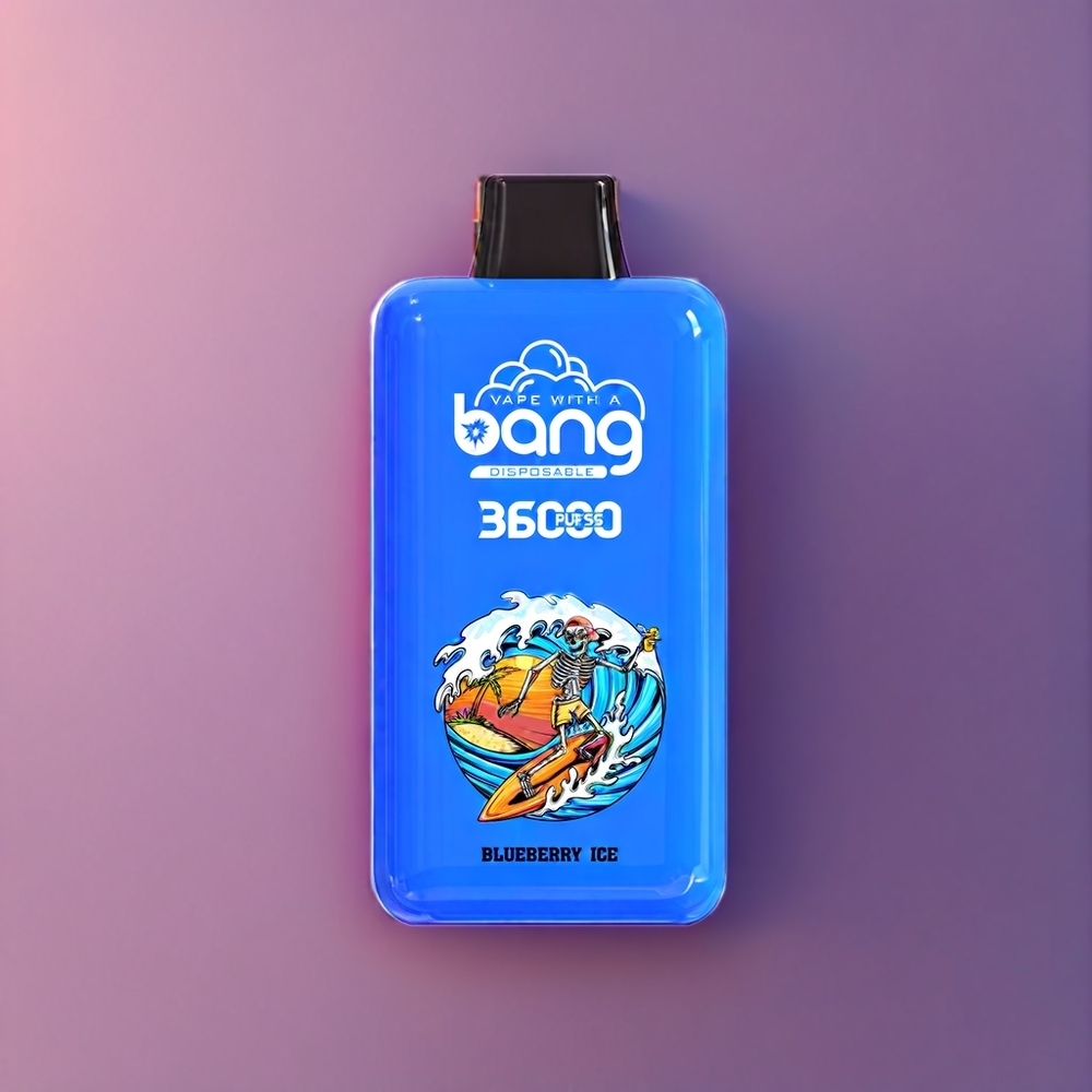 Bang 36000 Power Einweg-Vape Blaubeer-Eis - 36ml, 36000 Züge, 850mAh, Schweiz Großhandel