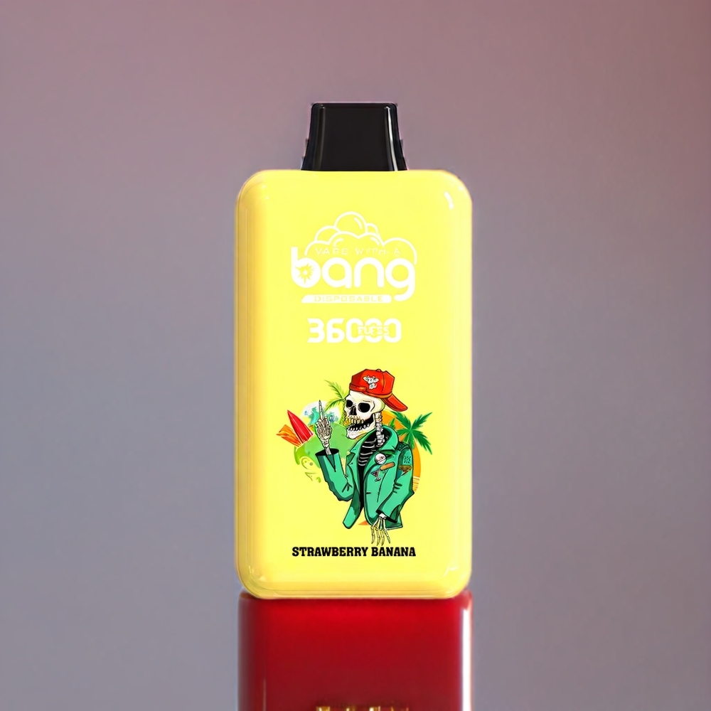 Bang 36000 Power Einweg-Vape Erdbeer Banane - 36ml, 36000 Züge, 850mAh, Schweiz Großhandel