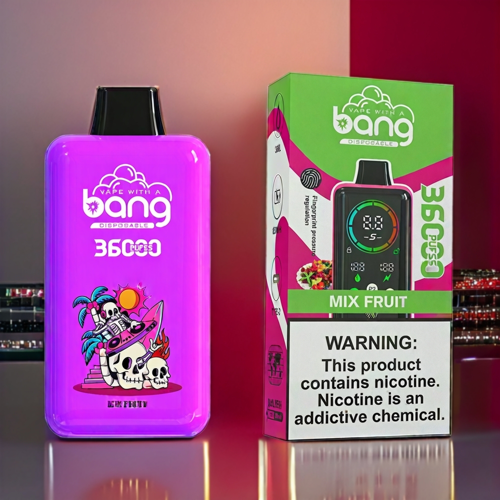 Bang 36000 Power Einweg-Vape Mix Frucht – 36ml E-Liquid, 36000 Züge, 850mAh Akku, Schweiz Großhandel