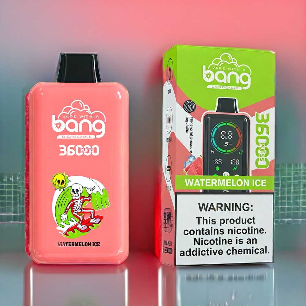 Bang 36000 Power Einweg-Vape Wassermelonen-Eis, 36ml, 36000 Züge, Schweiz Großhandel