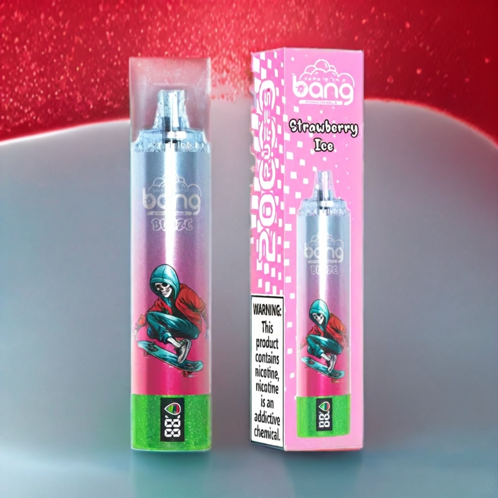 Bang Blaze Tornado 20000 Puffs Einweg-Vape Erdbeer-Eis – 20000 Puffs, Typ-C-Ladeanschluss, Schweiz Großhandel