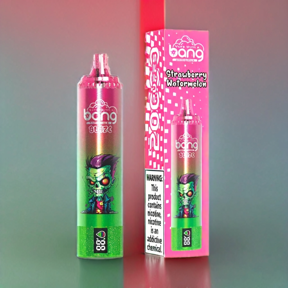 Bang Blaze Tornado 20000 Puffs Einweg-Vape Erdbeer-Wassermelone mit Typ-C-Ladeanschluss, anpassbarer Luftstrom, 0-5% Nikotin – Schweiz Großhandel