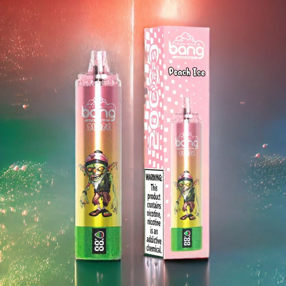 Bang Blaze Tornado 20000 Puffs Einweg-Vape Peach Ice (Typ-C, anpassbarer Luftstrom, 0/2/3/5% Nikotin) Schweiz Großhandel
