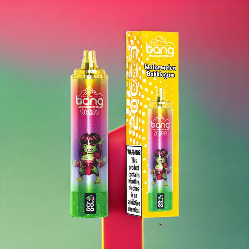 Bang Blaze Tornado 20000 Puffs Einweg-Vape Wassermelonen Bubblegum – 20000 Züge, Typ-C-Ladeanschluss, Schweiz Großhandel