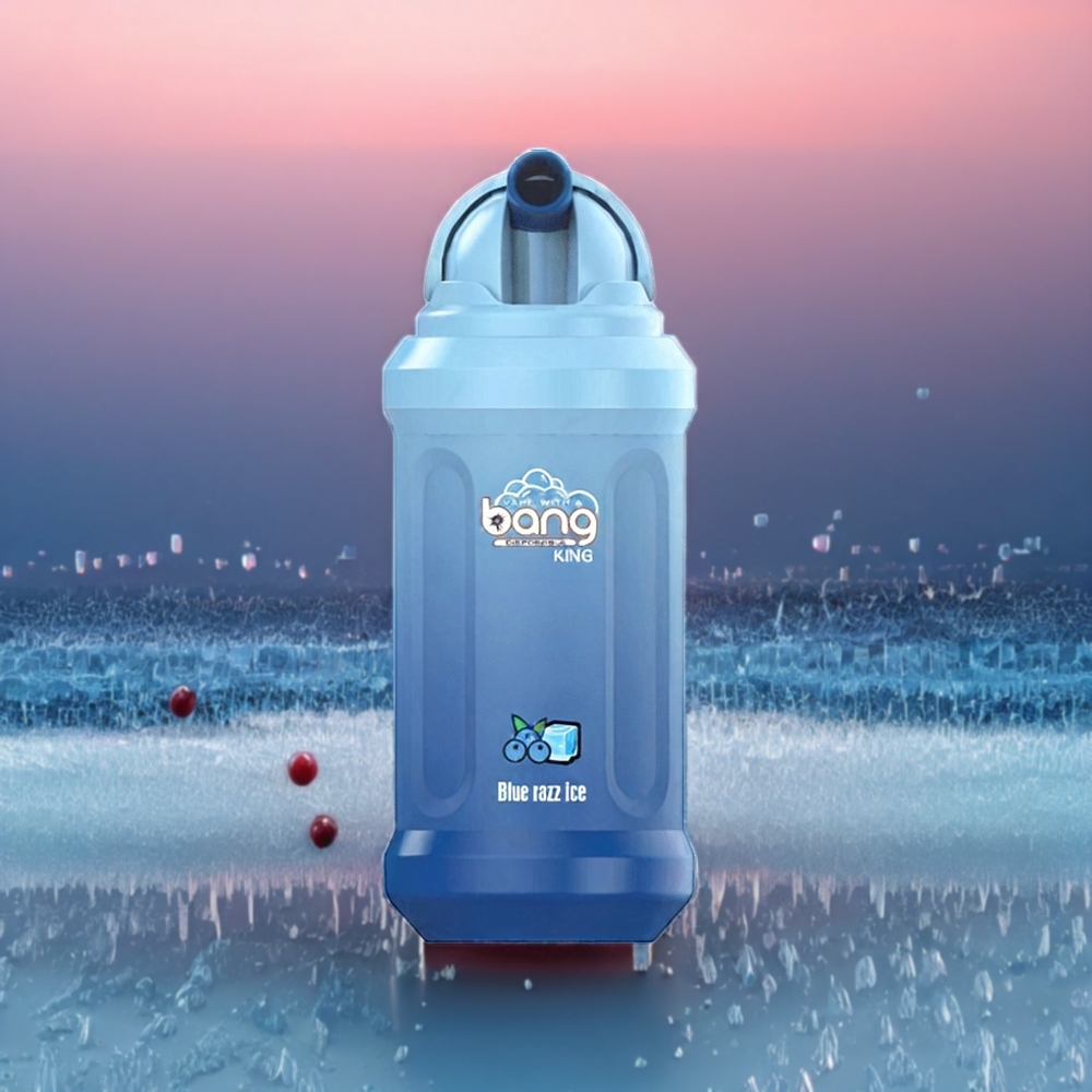 Bang King 12000 Puffs Einweg-Vape Blue Razz Ice Schweiz Großhandel – 23ml, 650 mAh, 1.2 Ohm Mesh Coil