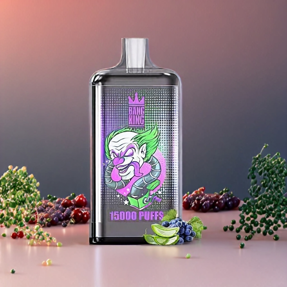 Bang King 15000 Puffs Einweg-Vape Aloe Grape – 21ml, 550 mAh, 0-5% Nikotin, Schweiz Großhandel
