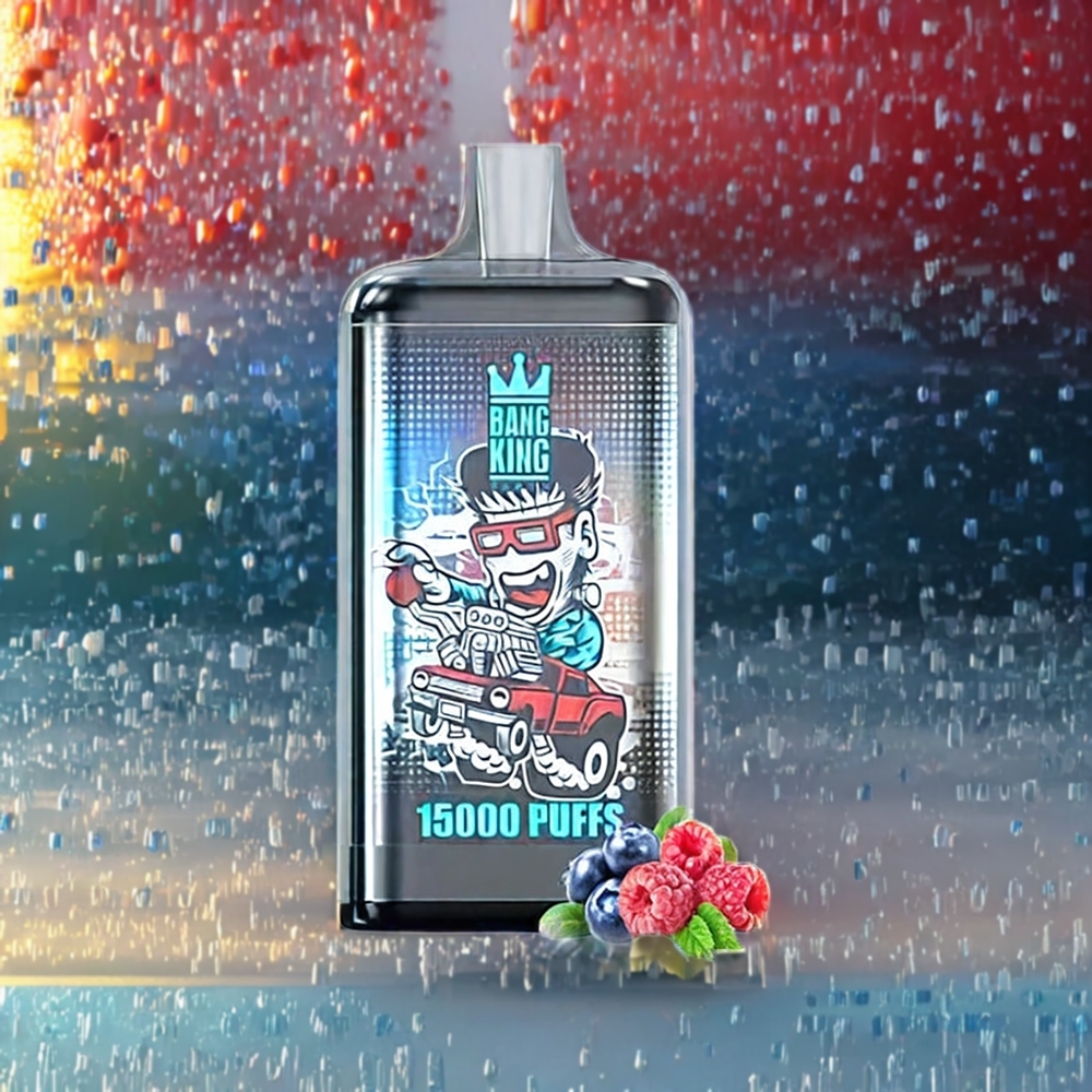 Bang King 15000 Puffs Einweg-Vape Blue Razz Ice – 21ml, 550mAh, 0-5% Nikotin, Schweiz Großhandel