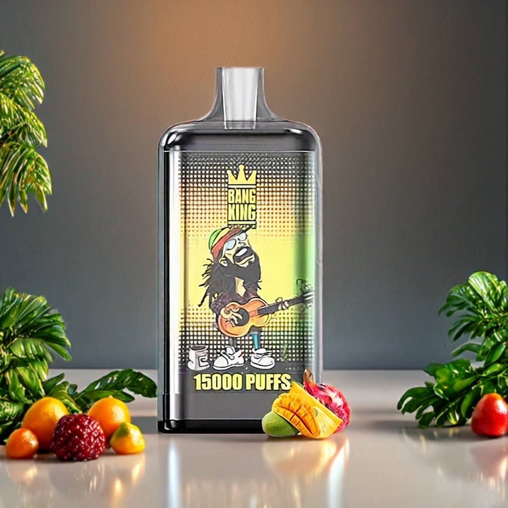 Bang King 15000 Puffs Einweg-Vape Tropische Früchte - 21ml, 550 mAh, 0-5% Nikotin, Schweiz Großhandel