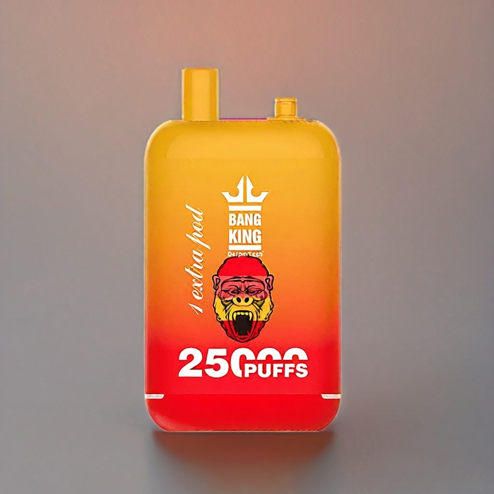Bang King 25000 Puffs Einweg-Vape Erdbeer Mango, 46ml E-Liquid, 650 mAh, Dual Pod System – Schweiz Großhandel
