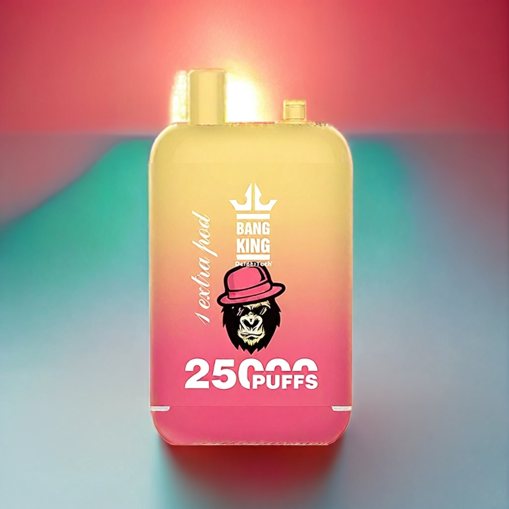 Bang King 25000 Puffs Einweg-Vape Juicy Peach Ice – 46ml, 650mAh, Dual Pod, Schweiz Großhandel