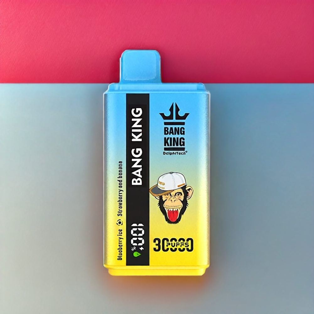 Bang King 30000 Puffs Einweg-Vape Blaubeer-Eis Erdbeer-Banane – 36ml, 550mAh, Dual Coil, Type-C, Schweiz großhandel