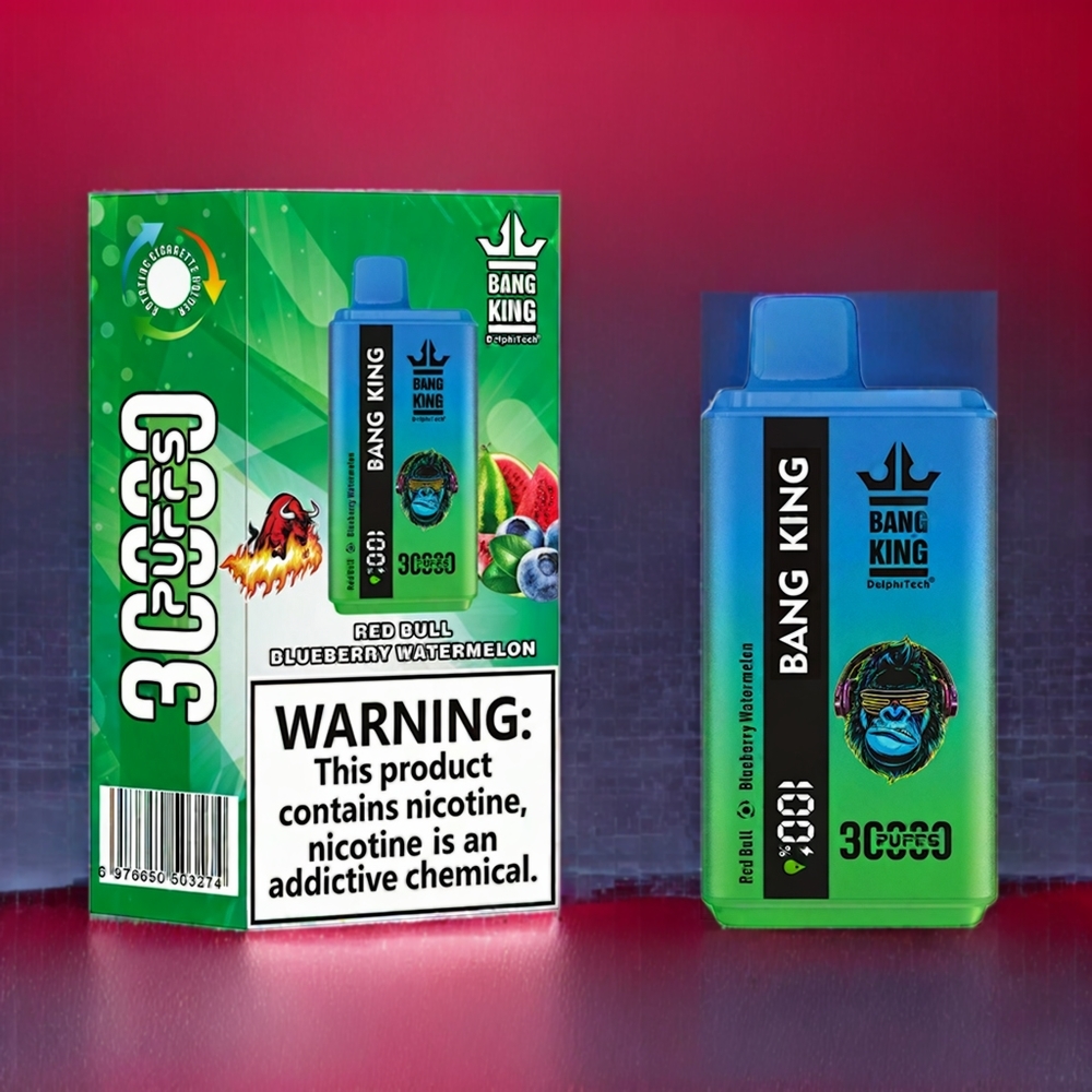 Bang King 30000 Puffs Einweg-Vape Red Bull Heidelbeere Wassermelone – 30.000 Züge, 36ml, 550mAh, Typ-C, Schweiz großhandel