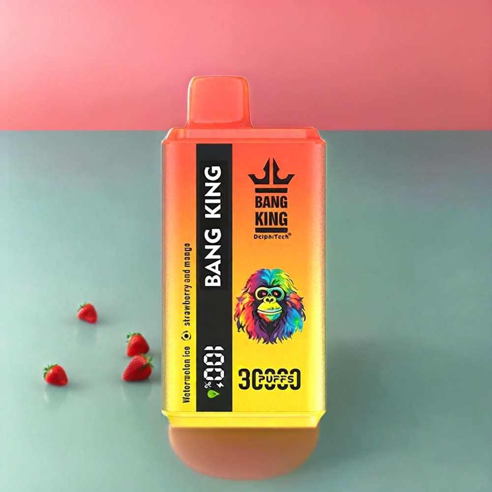 Bang King 30000 Puffs Einweg-Vape Wassermelone-Eis, Erdbeere & Mango – 36ml, 550mAh, 1.2 Mesh Dual Coil, Schweiz großhandel