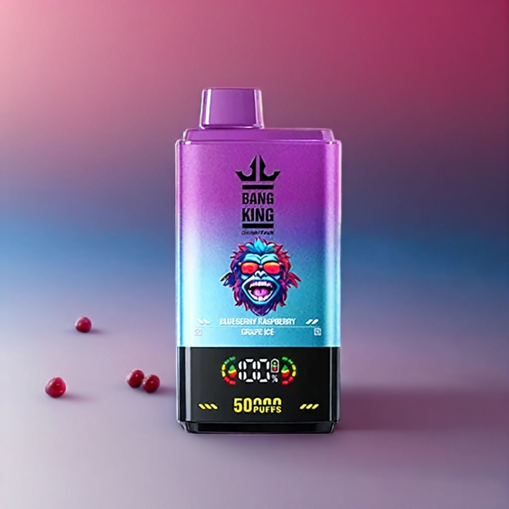 Bang King 50000 Einweg-Vape Blaubeere Himbeere Traube Eis - 50000 Züge, 50ml, 850mAh, Schweiz Großhandel