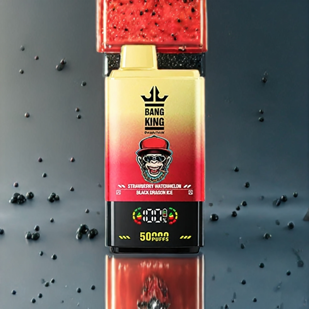 Bang King 50000 Einweg-Vape Erdbeer-Wassermelone Black Dragon Ice – 50000 Züge, 50ml, 850mAh, Schweiz Großhandel