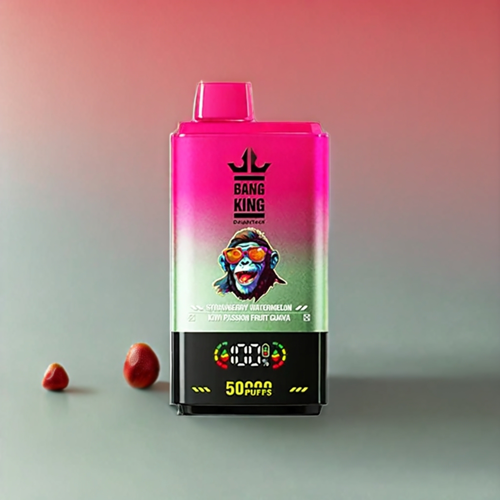Bang King 50000 Einweg-Vape Erdbeer Wassermelone Kiwi Passionsfrucht Guave - 50000 Züge, 50ml, 850mAh, Schweiz Großhandel